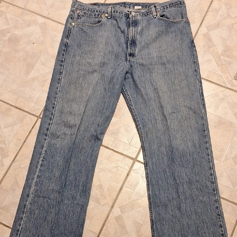 q Levis 557 Relaxed Bootcut Nice Denim Jeans Size 42x32